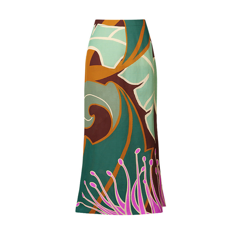 Print Halterneck One-Piece Swimsuit