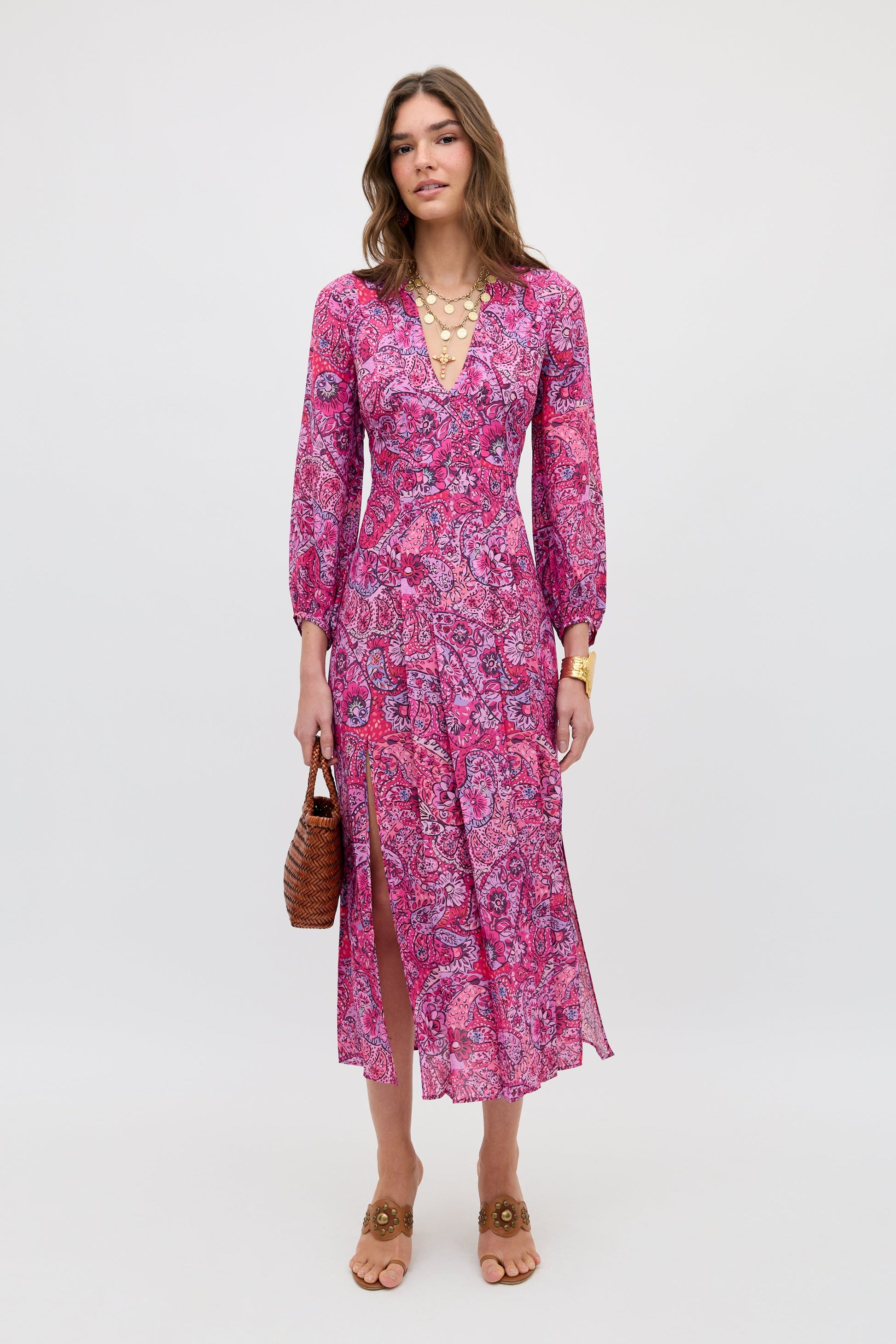 Camellia - Paisley Floral Red