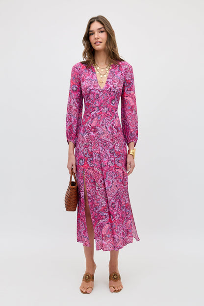 Camellia - Paisley Floral Red