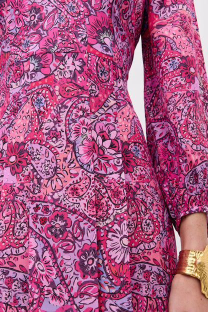 Camellia - Paisley Floral Red
