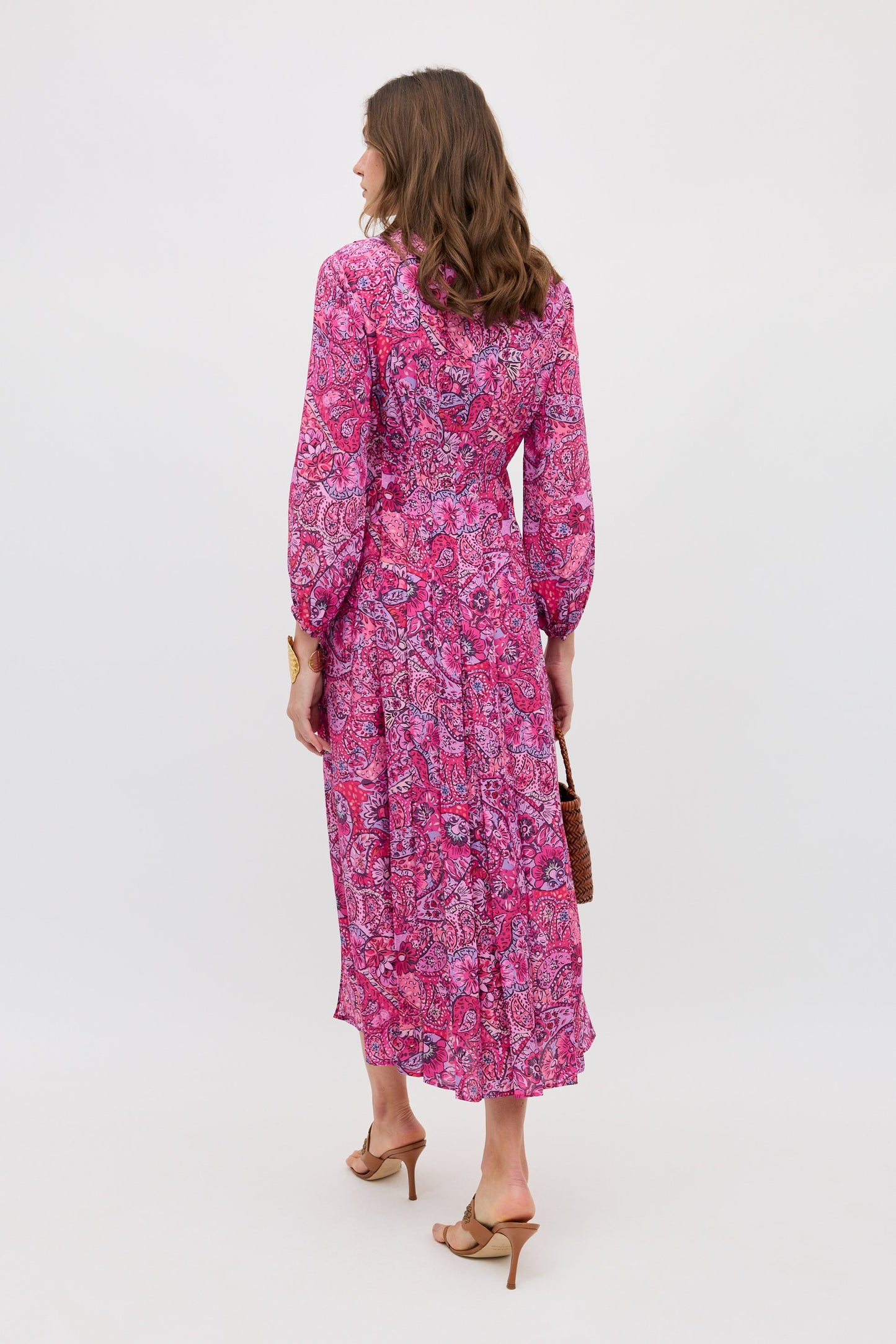 Camellia - Paisley Floral Red