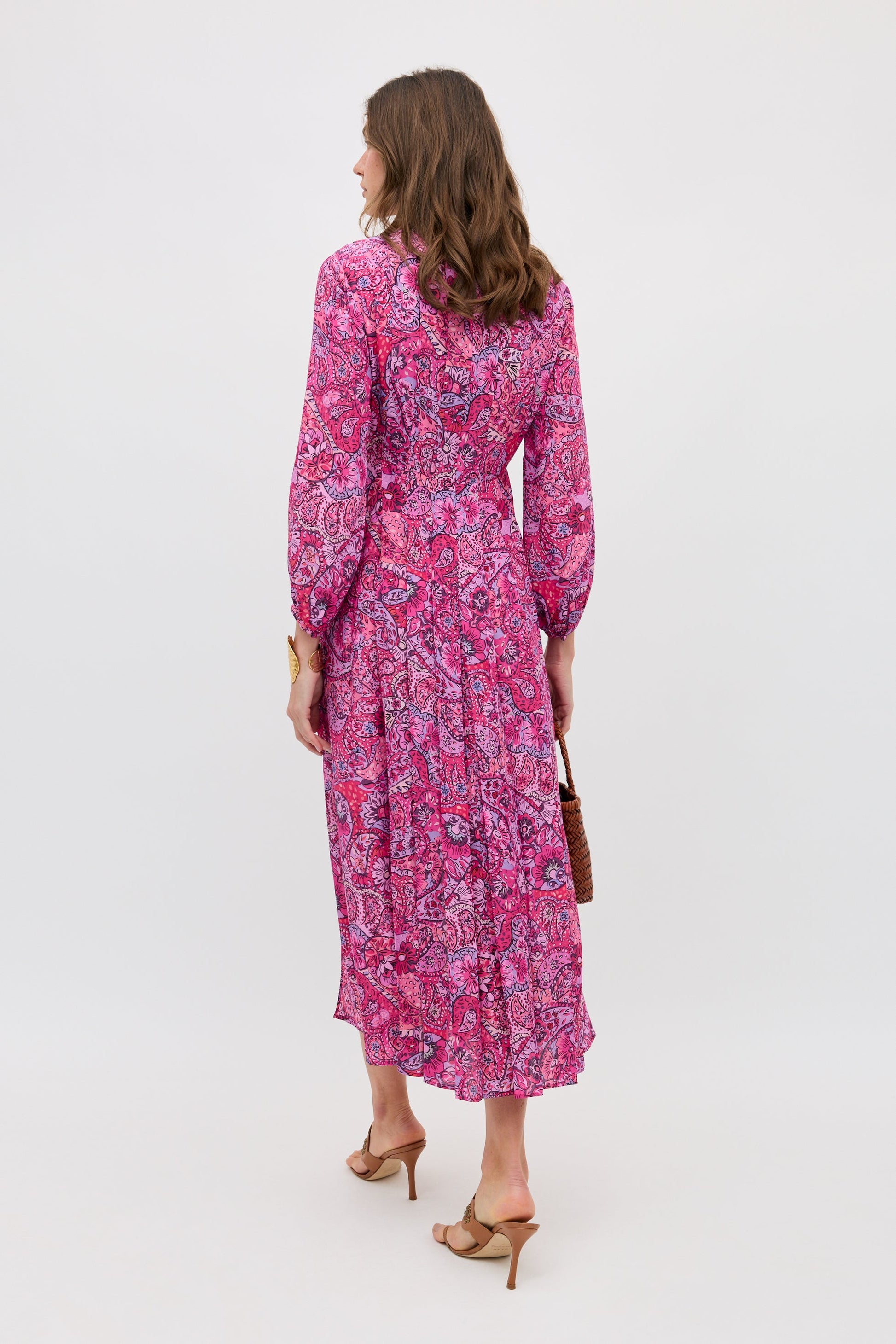 Camellia - Paisley Floral Red