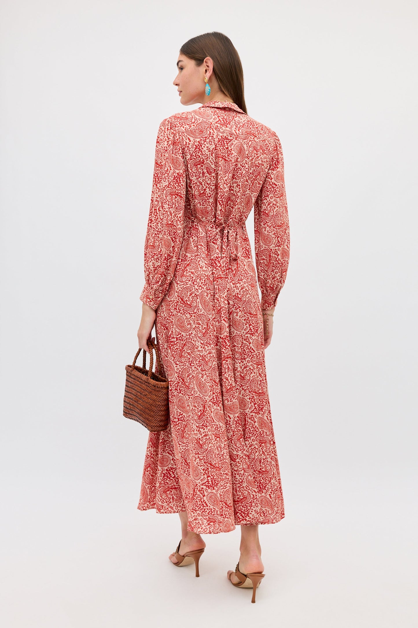 maddison dress woodcut gremlin red