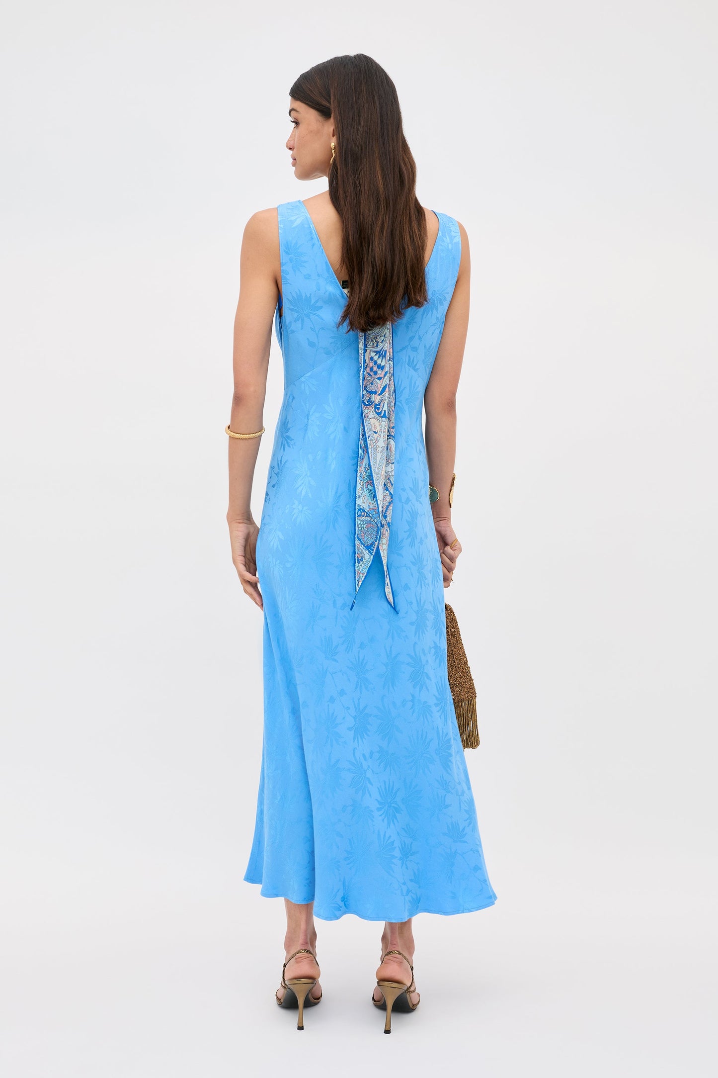 Sandrine - Daisy Jacquard Blue