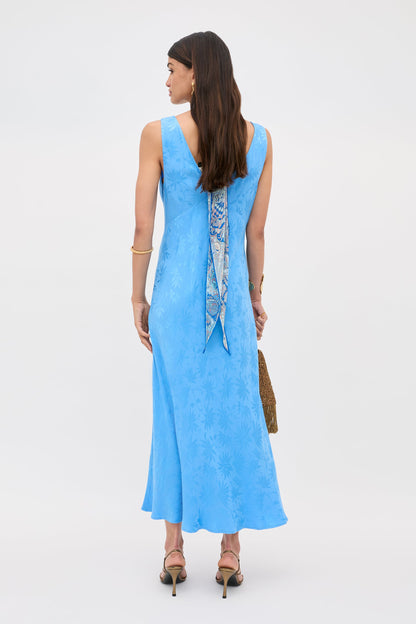Sandrine - Daisy Jacquard Blue