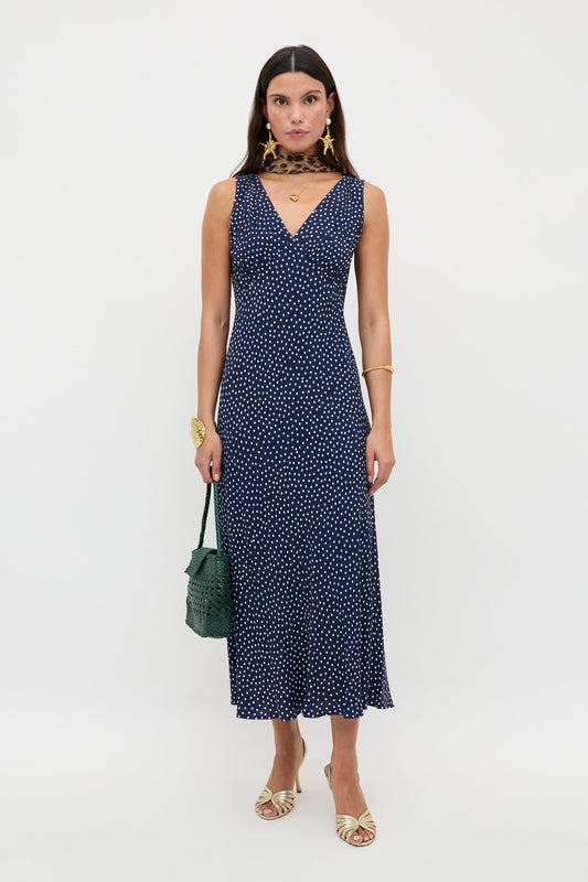 Sandrine - Mini Dot Navy