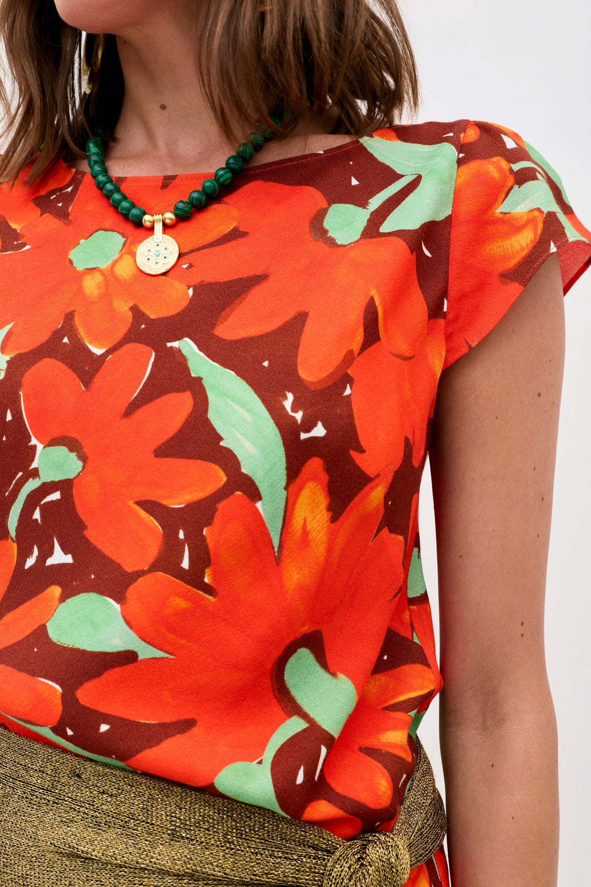Trixie - Danish Floral Orange