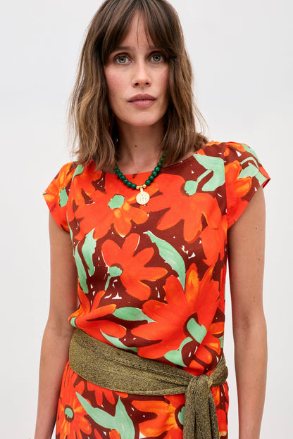 Trixie - Danish Floral Orange
