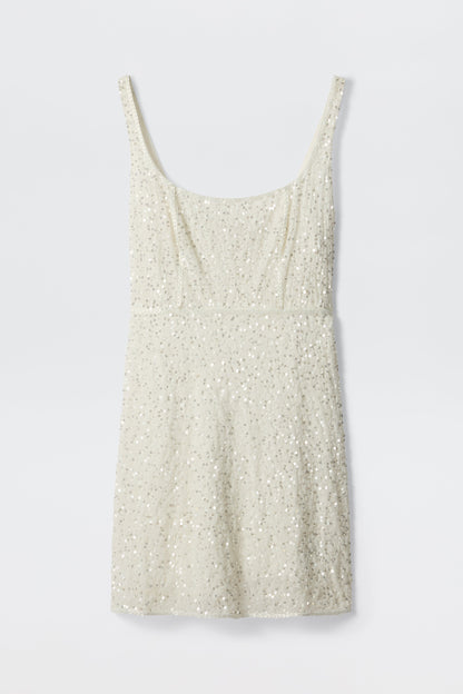 ronan - squiggle sequin ivory