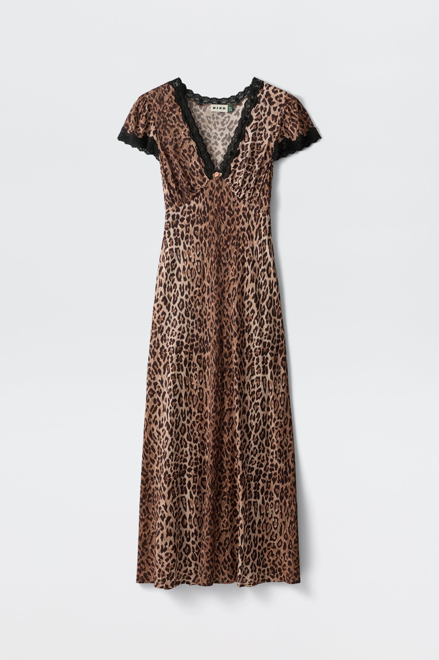 clarice dress leopard brown