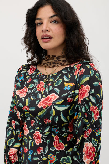 Marni 2  -  Butterfly Floral Black