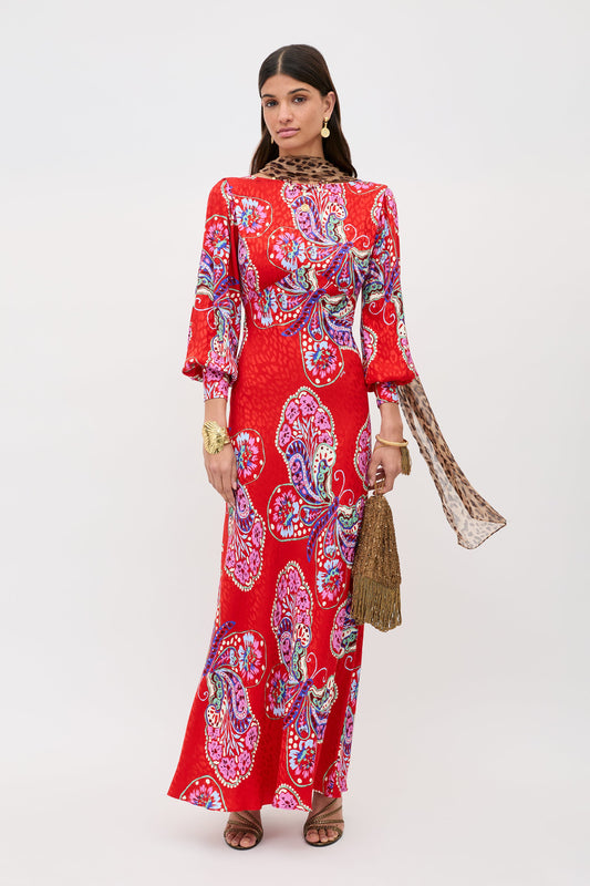 Marni - Butterfly Bloom Jacquard Red