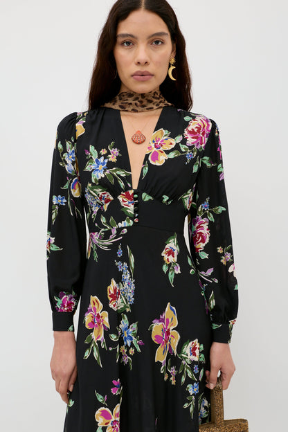 Trula  -  Vintage Bloom Black