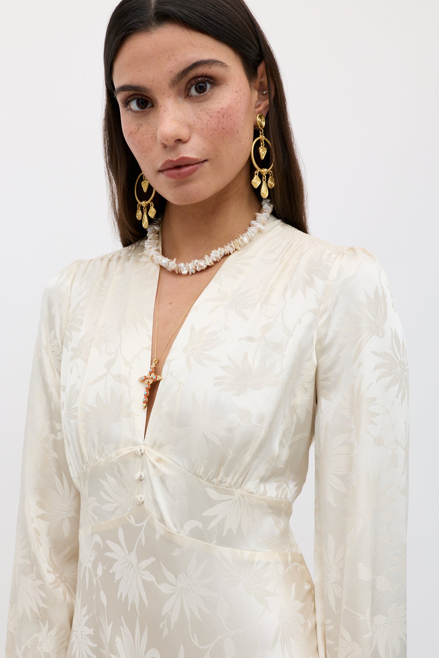 Hebe - Daisy Jacquard Champagne