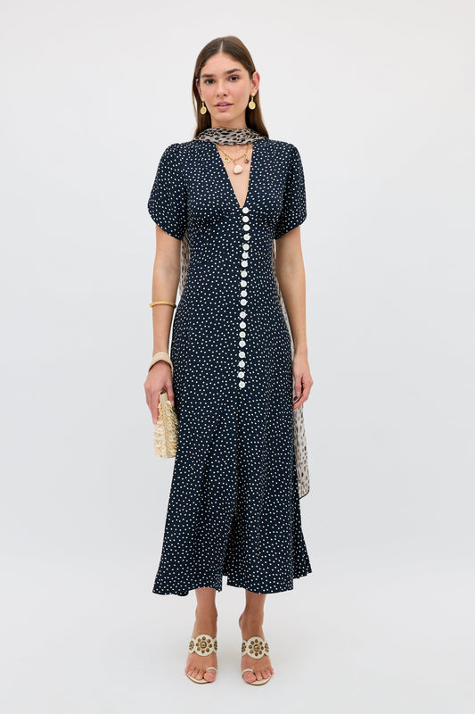 Novara - Painted Spot Midnight Navy