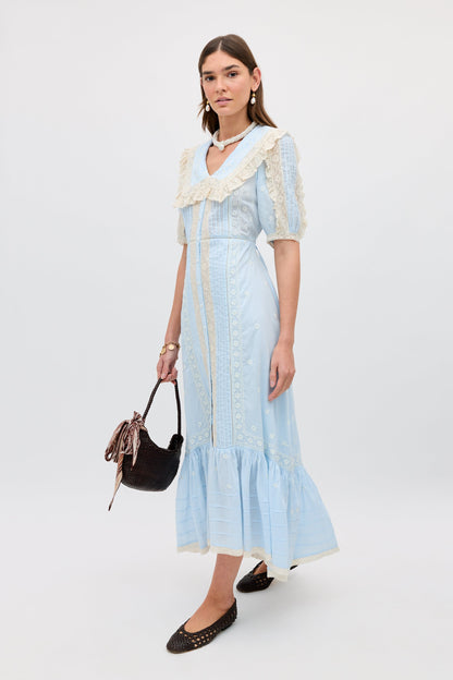 Edina - Mira Embroidery Powder Blue