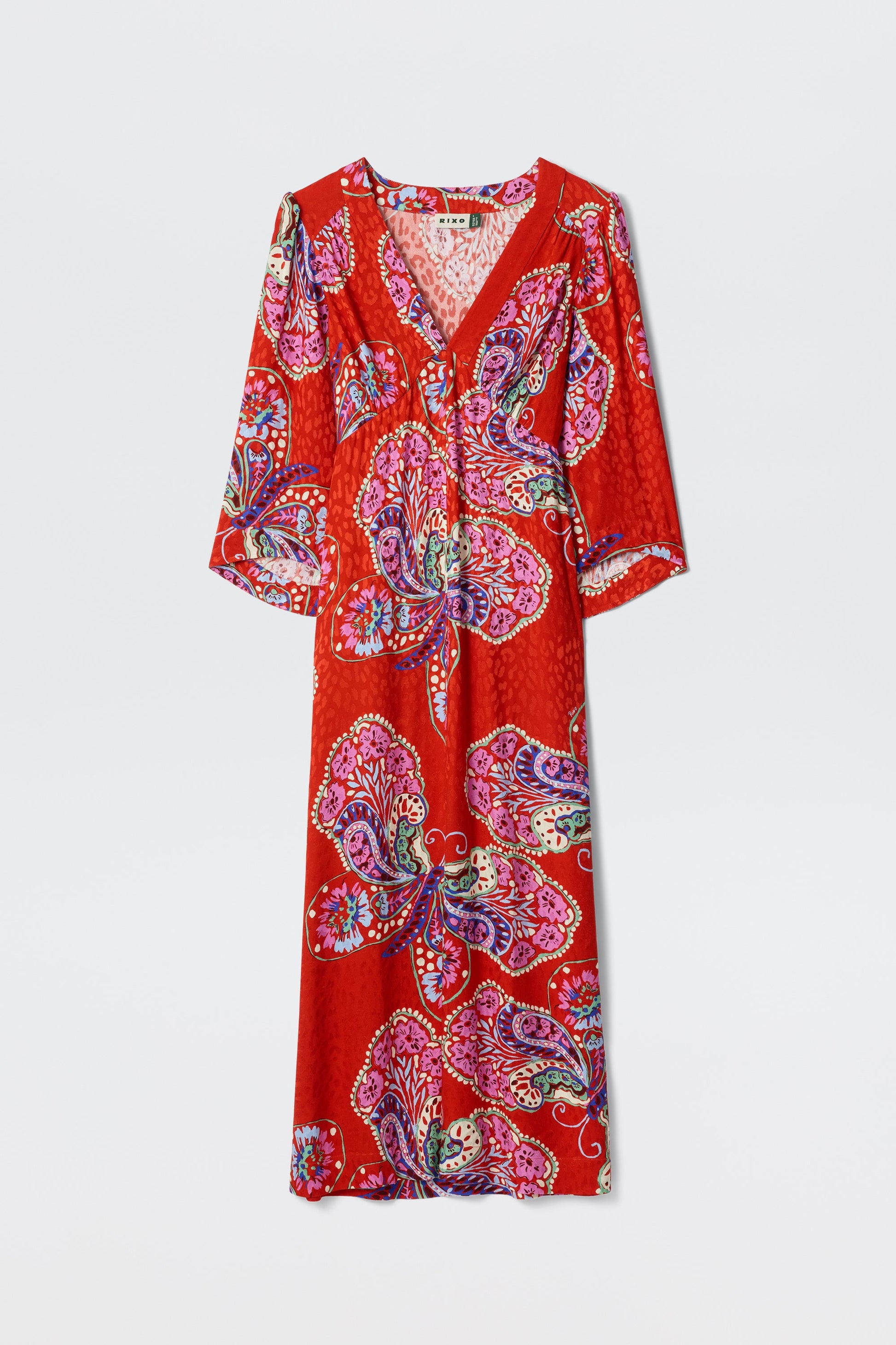 Dahlia - Butterfly Bloom Jacquard Red