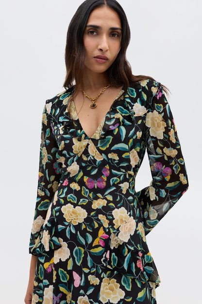 Cedar - Butterfly Floral Charcoal