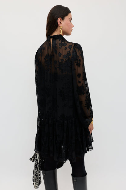 Anaya  -  Bouquet Devoré Black