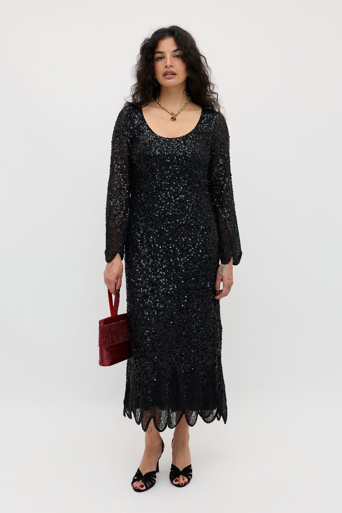 Noraya  -  Florence Embellishment Antique Black