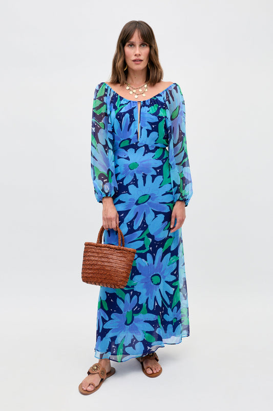 Nikolette - Danish Floral Blue