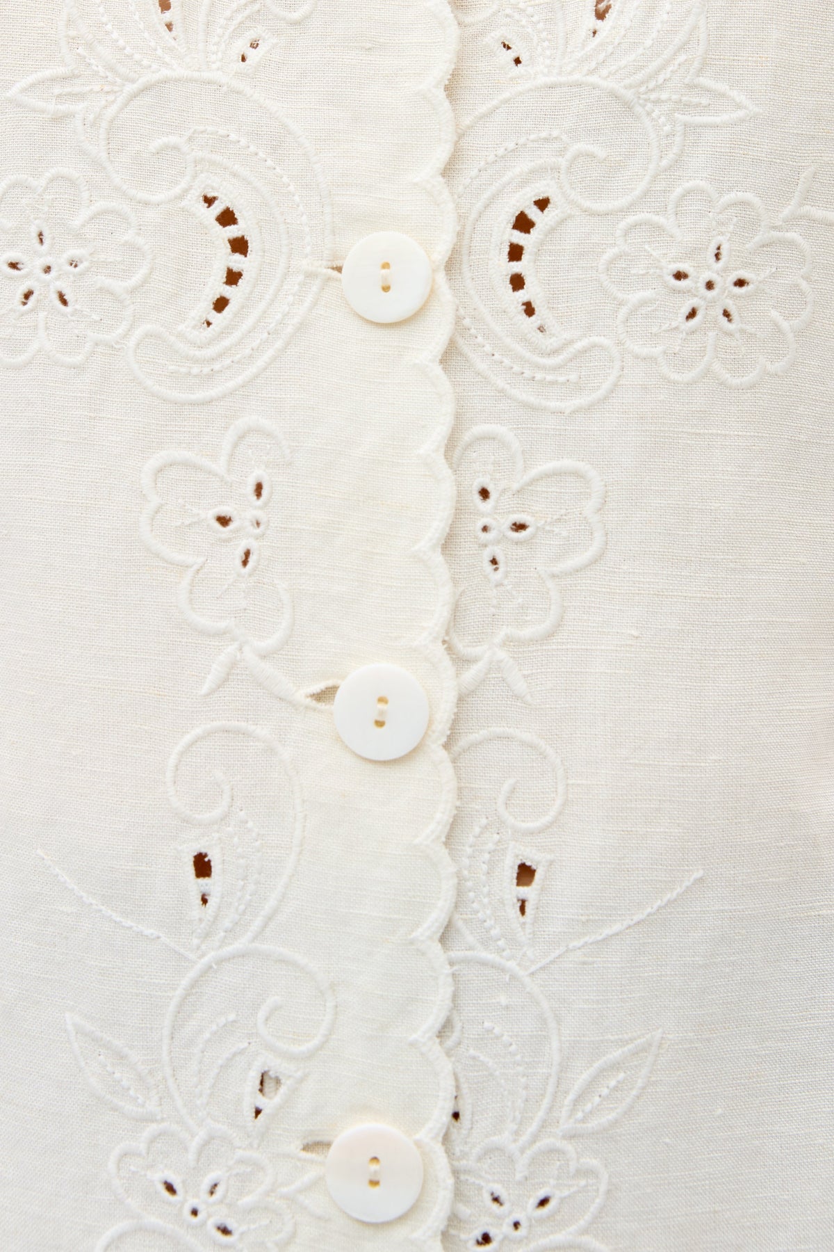 Zayanna - Esther Cutwork Embroidery Ivory