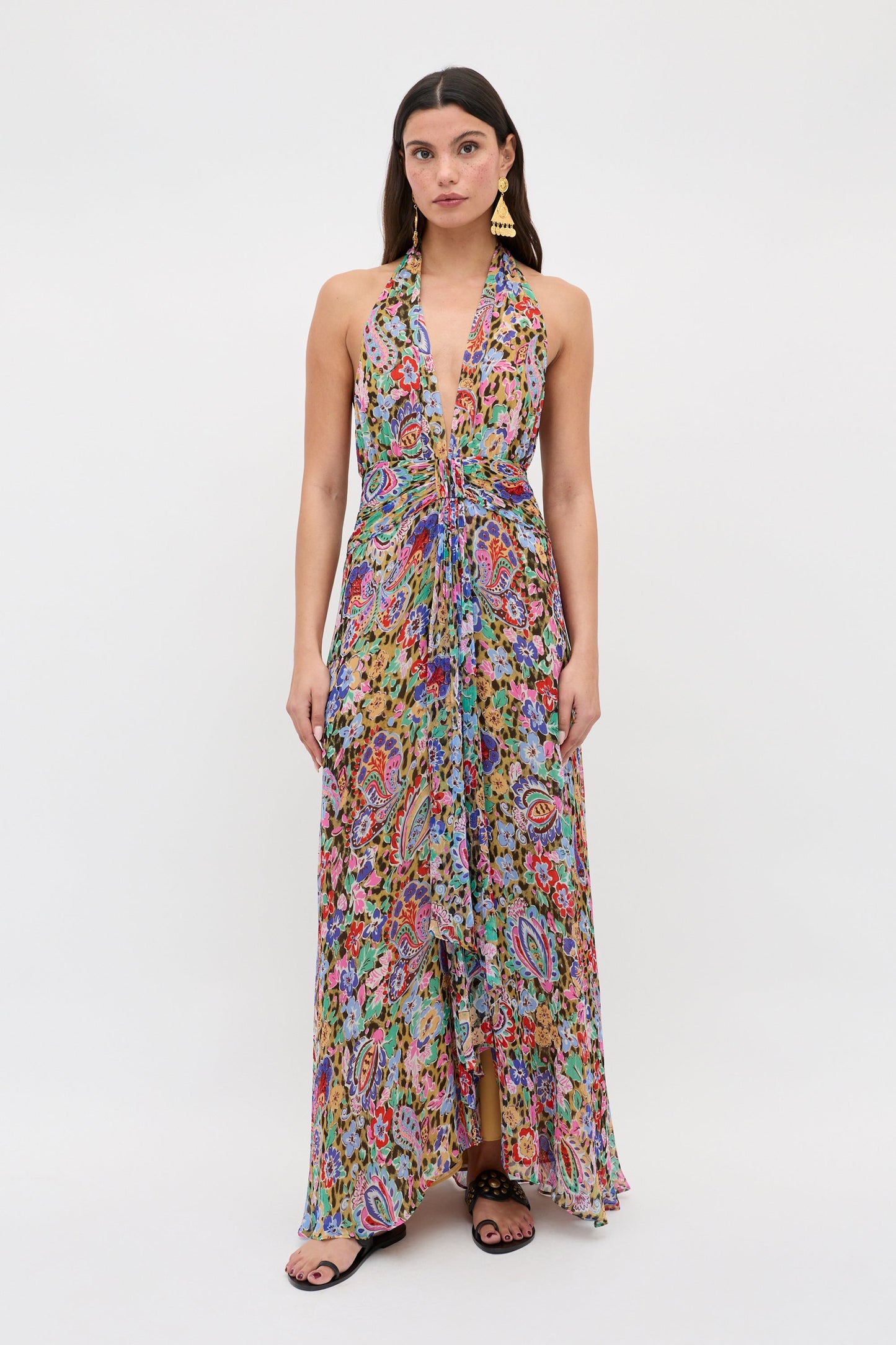 Alaina - Cara Floral Leopard Brown
