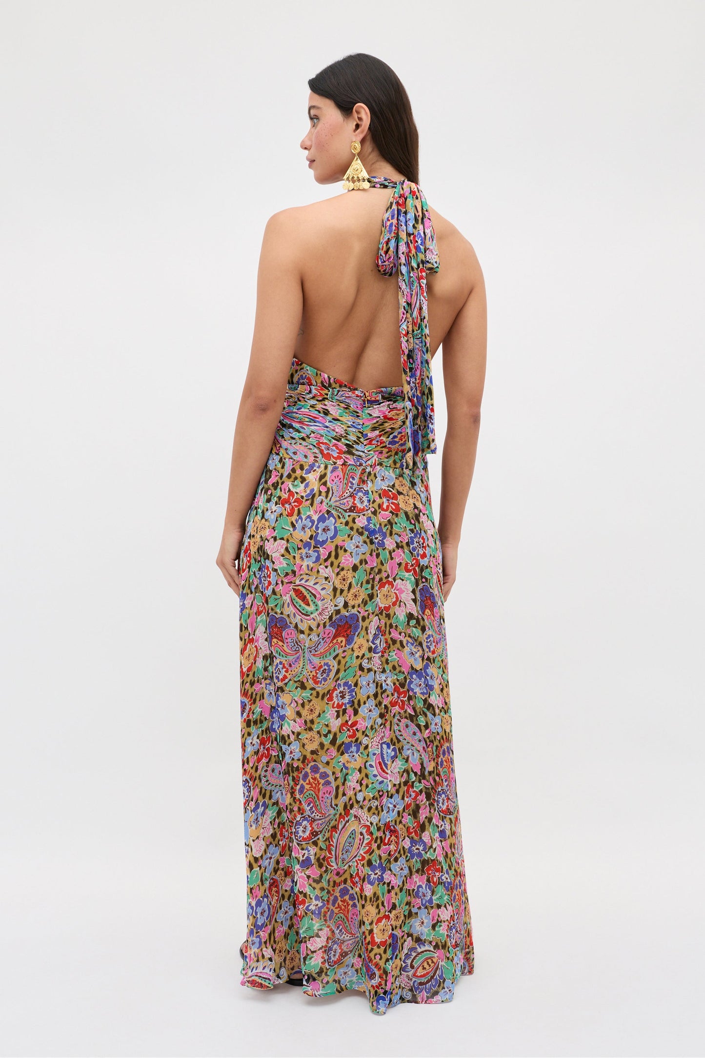Alaina - Cara Floral Leopard Brown