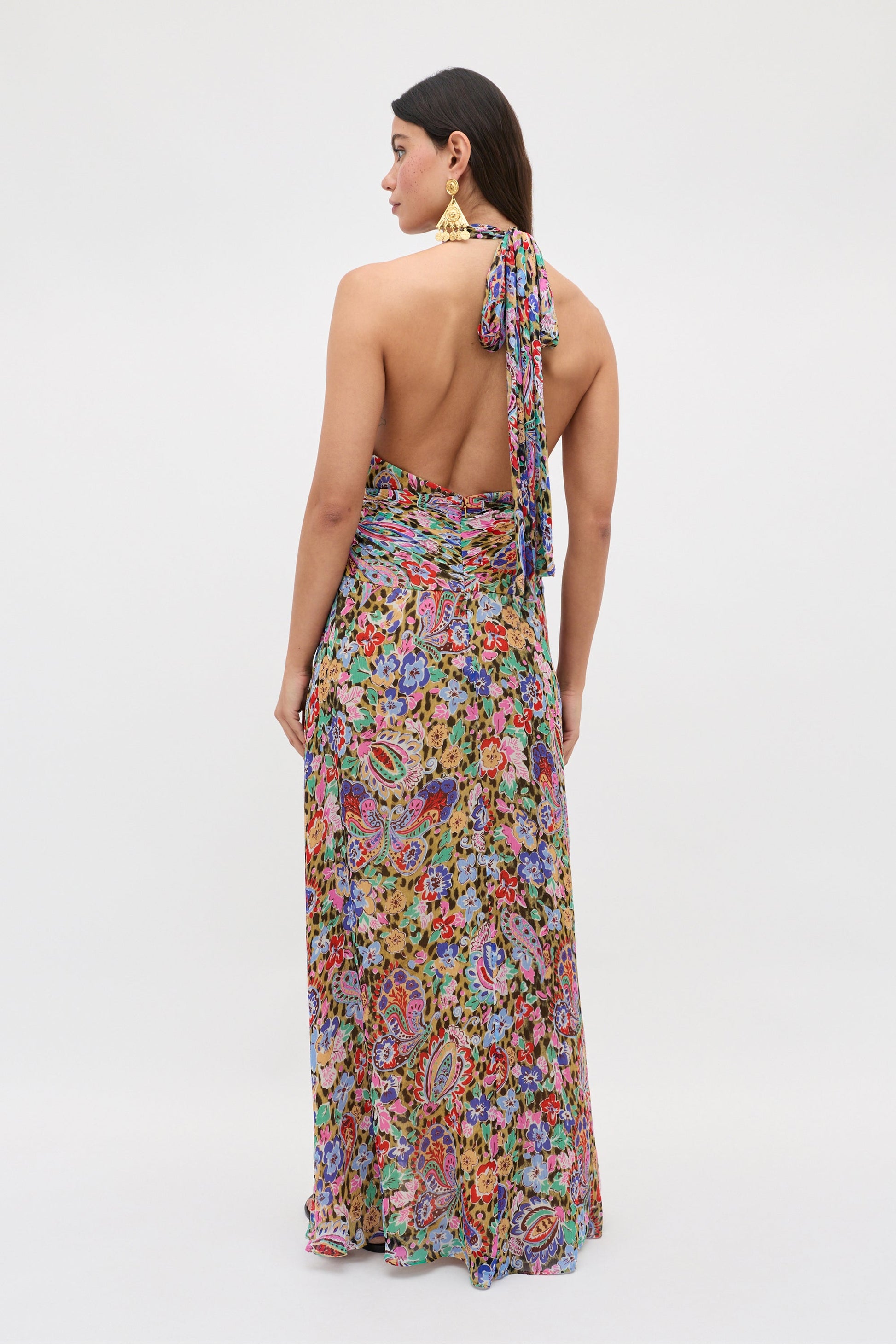Alaina - Cara Floral Leopard Brown