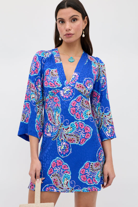 Margaux - Butterfly Bloom Jacquard Blue