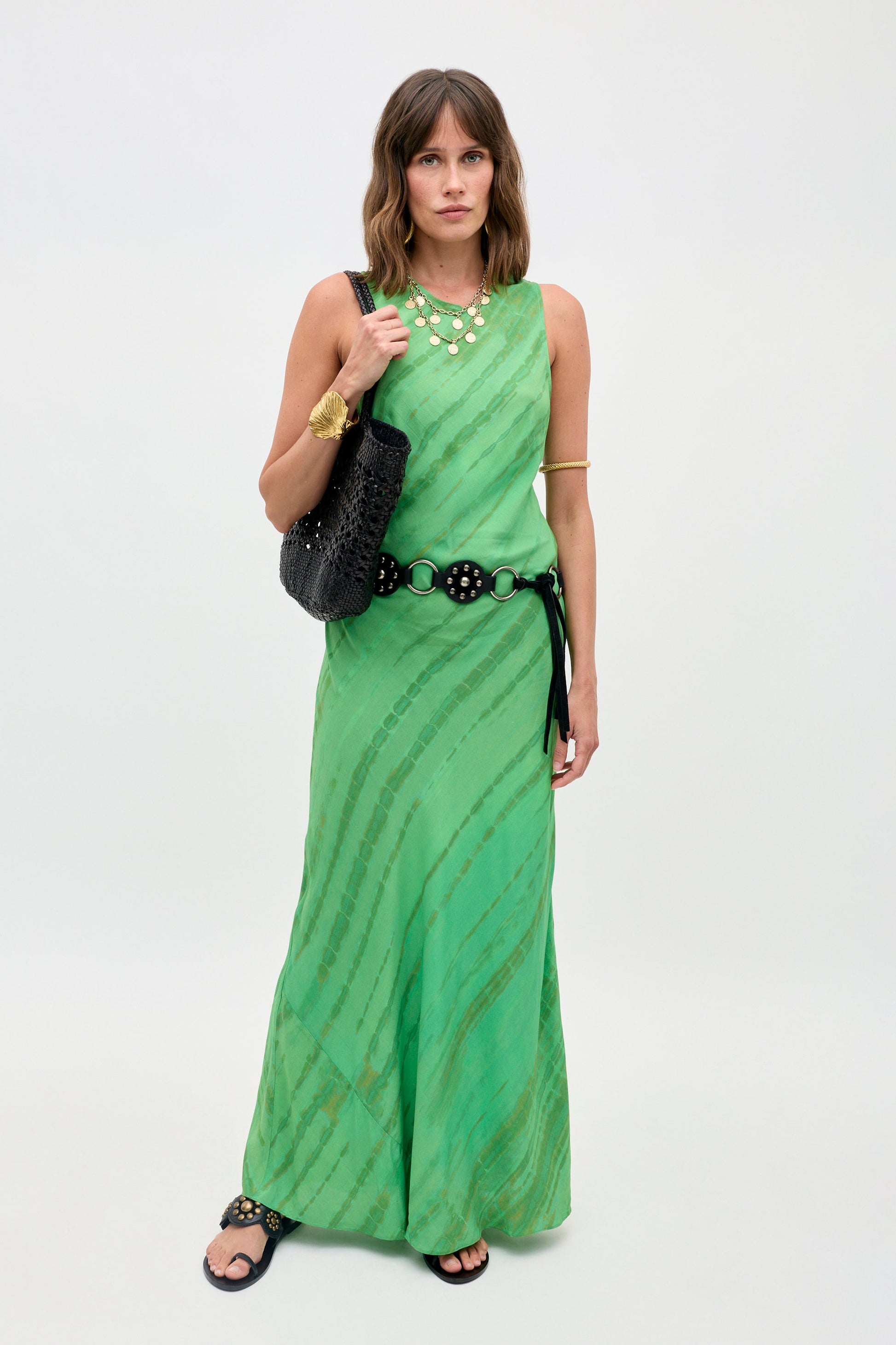 Yousra - Tie Dye Green