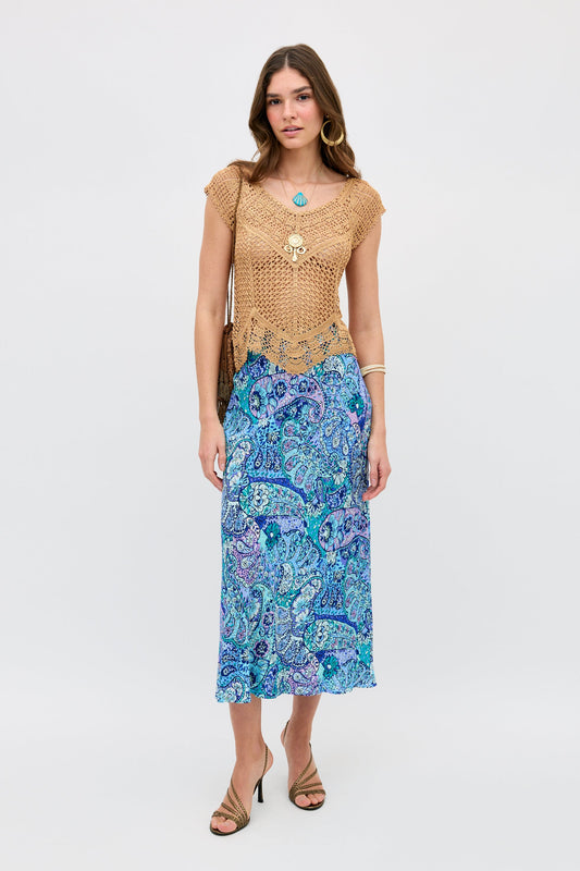Kelly - Paisley Floral Blue