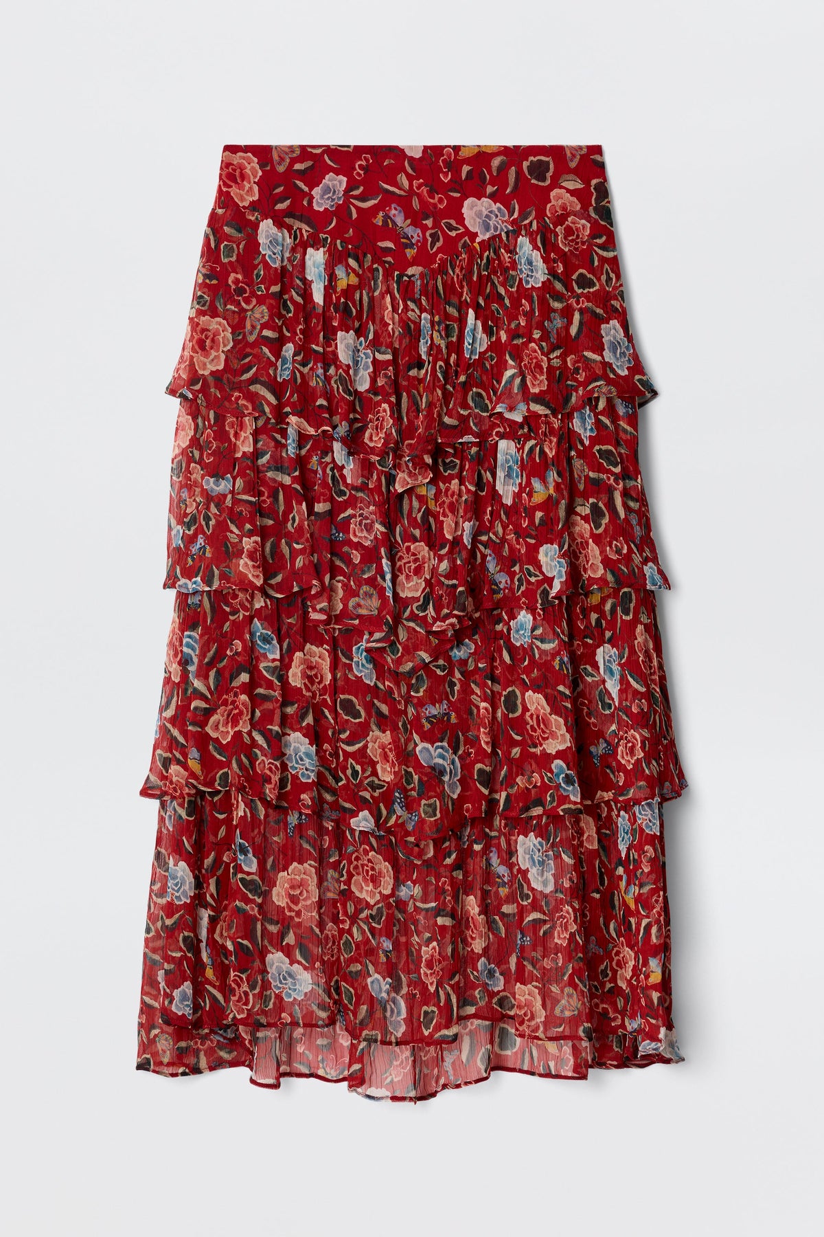 Taryn - Butterfly Floral Burgundy