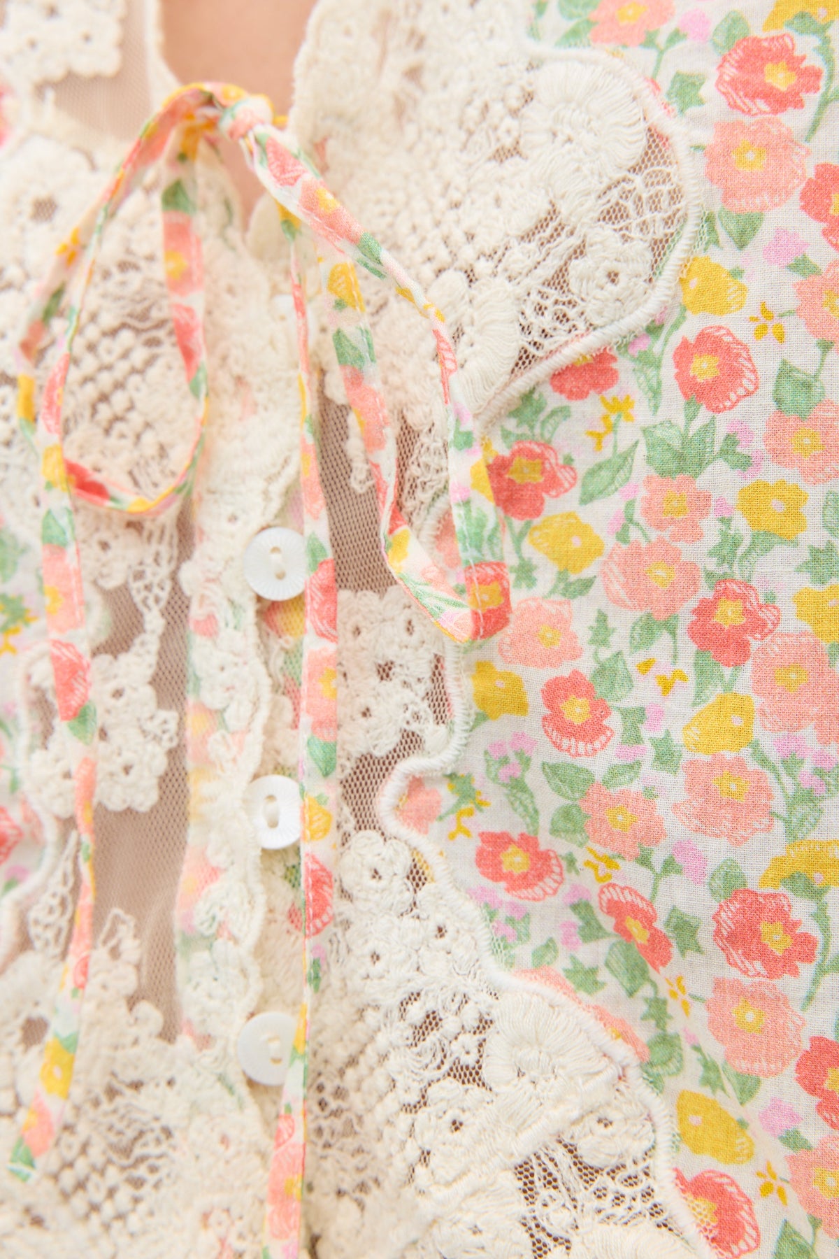 ursula top katie floral cream