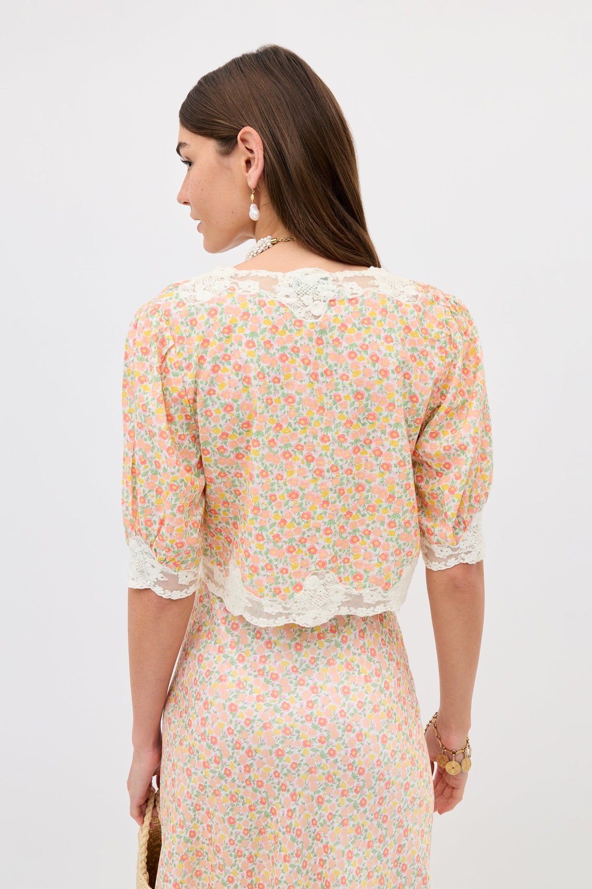 ursula top katie floral cream
