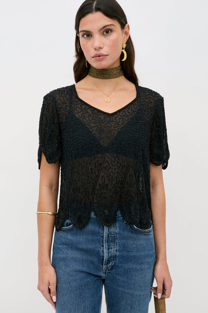 Ainsleigh  -  Florence Embellishment Antique Black