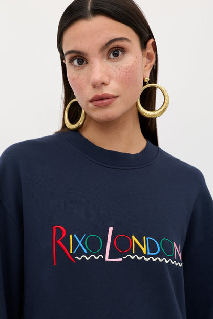 Blaze  -  London Embroidery Navy