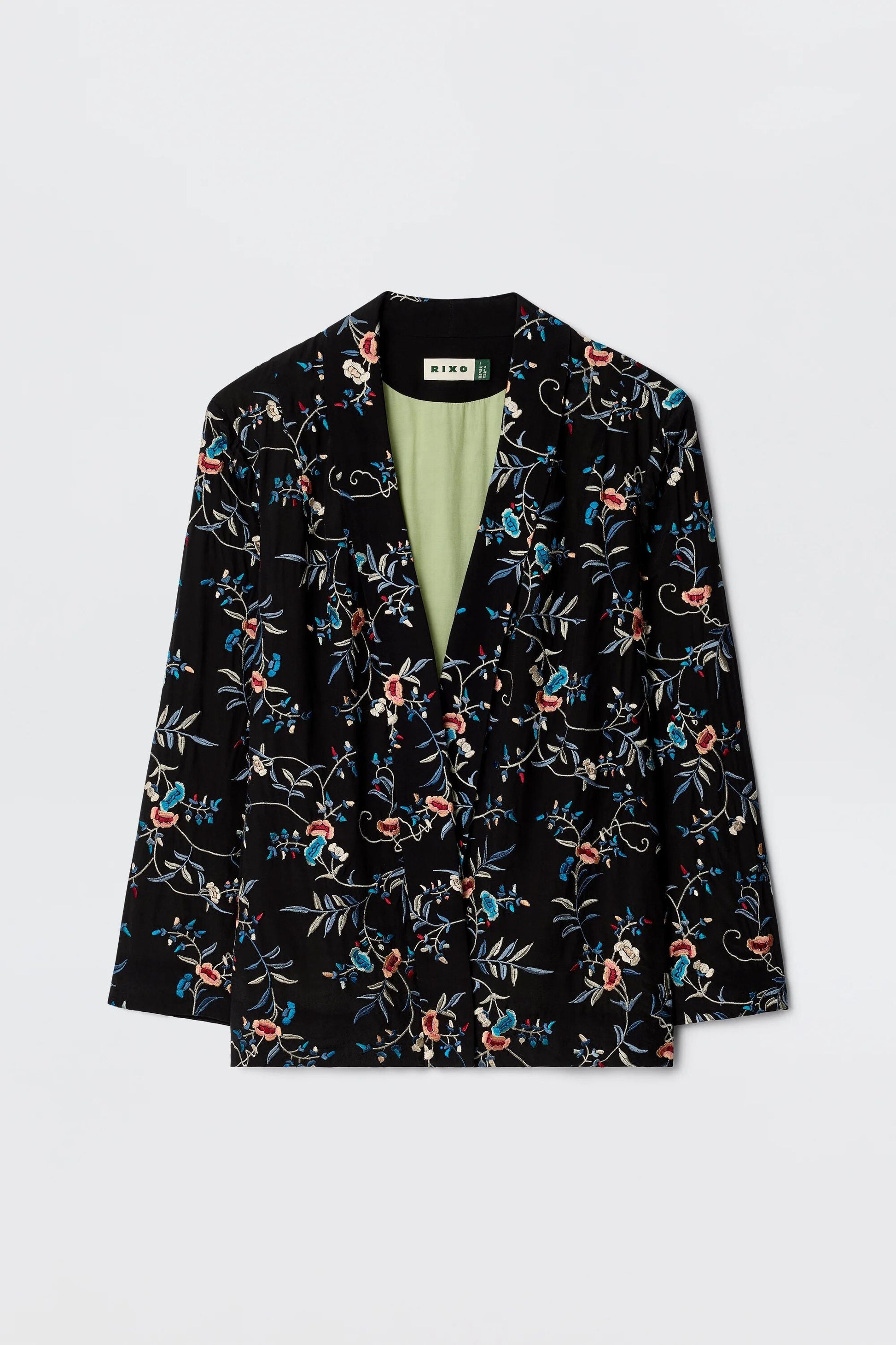 Malachy - Botanical Embroidery Black