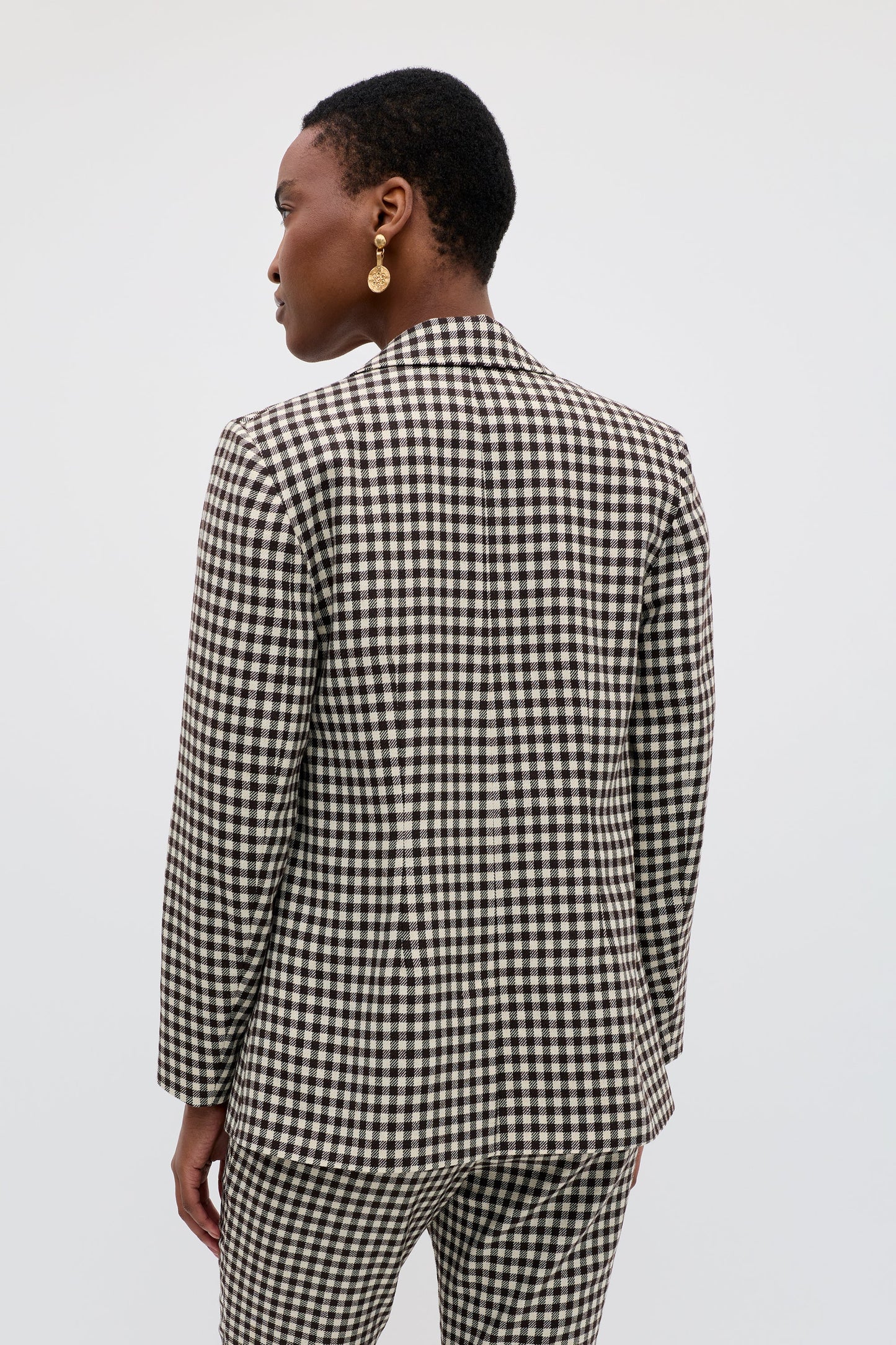 Xander  -  Italian Check Yarn Dyed Brown