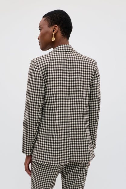 Xander  -  Italian Check Yarn Dyed Brown