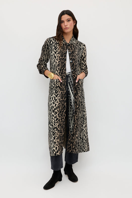 Jacoba  -  Bohemia Leopard Jacquard Brown