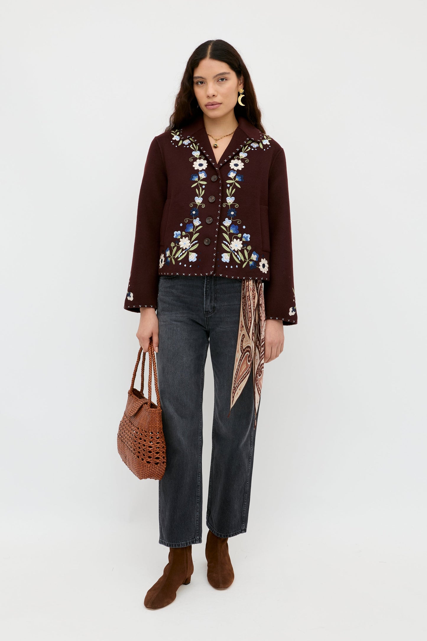 Jude - Bliss Embroidery Brown