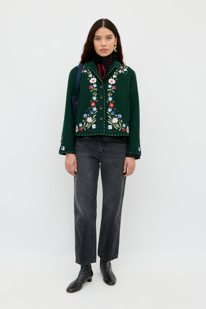 Jude - Bliss Embroidery Green