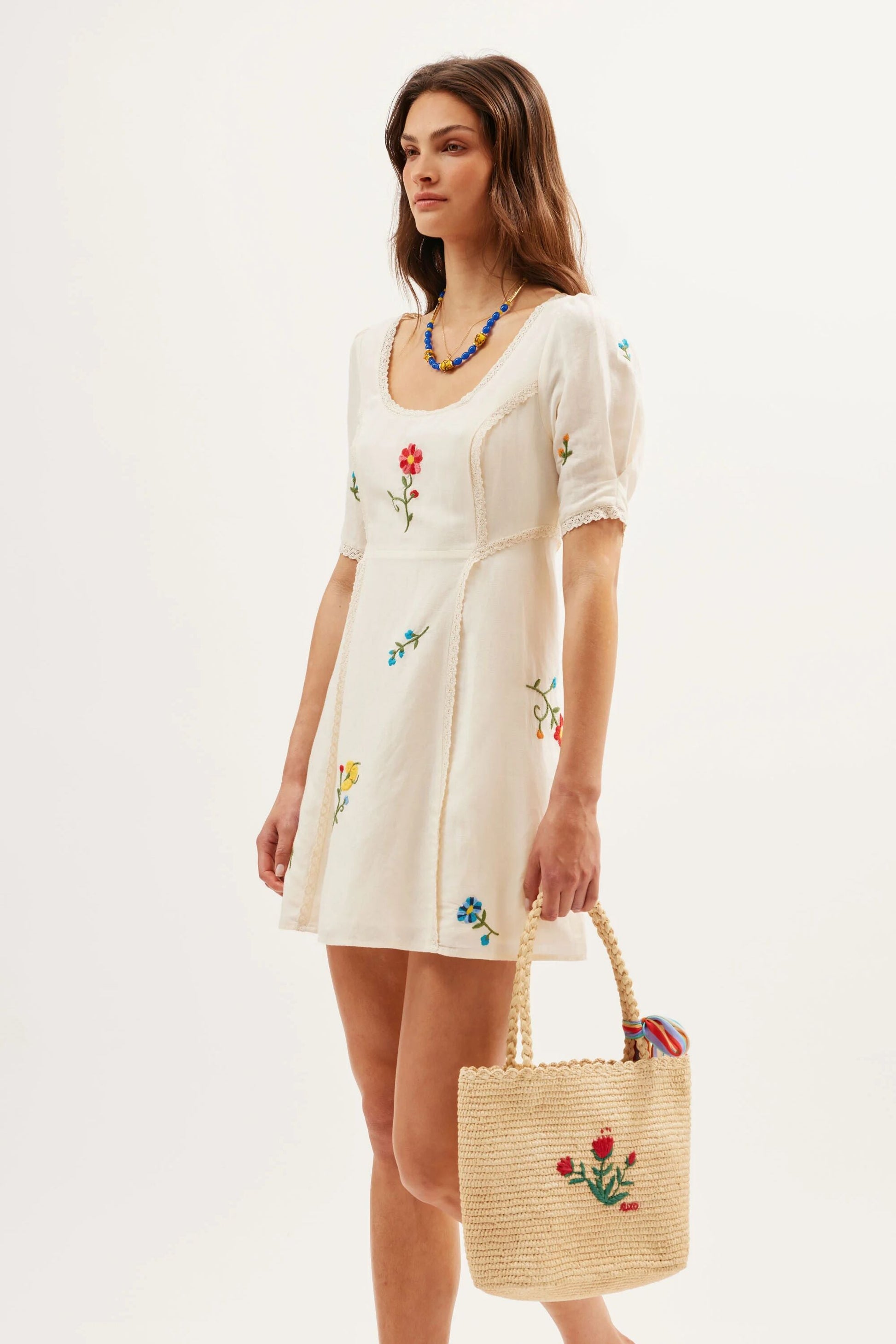 Marne  -  Ombre Floral Embroidery Cream
