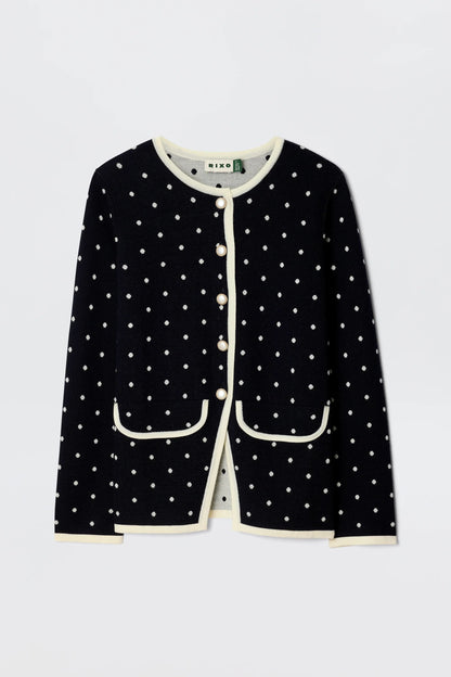 Mirja - City Spot Jacquard Navy