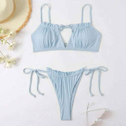 Slit One-Piece Swimsuit