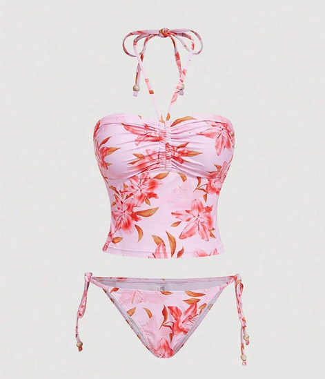 Slit One-Piece Swimsuit