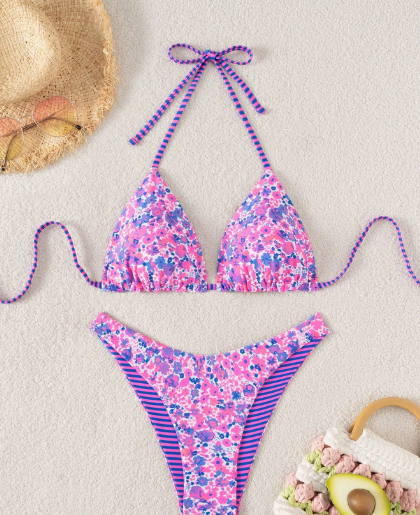 Reversible Print Bikini Set