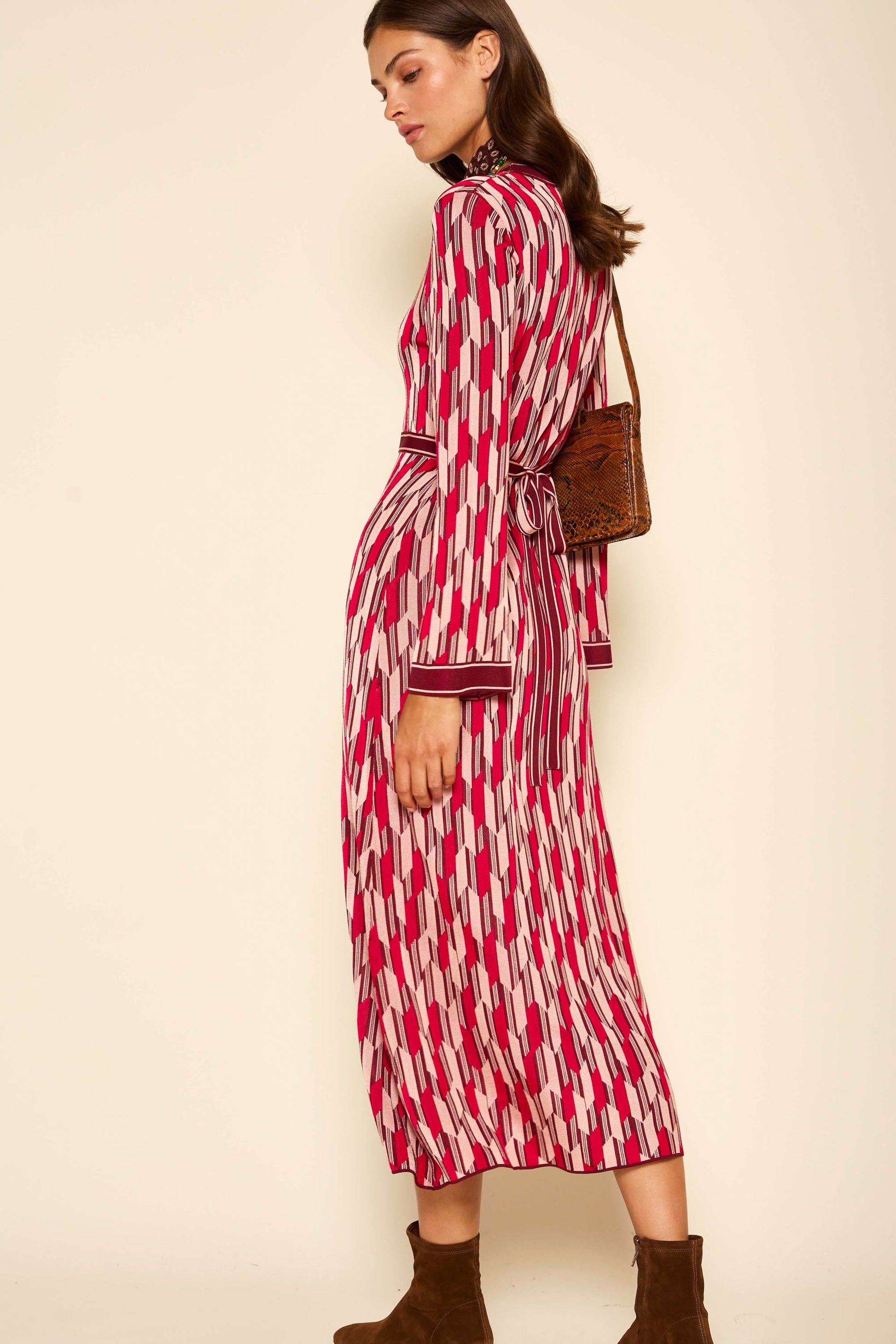 Lille - Chevron Knit Berry