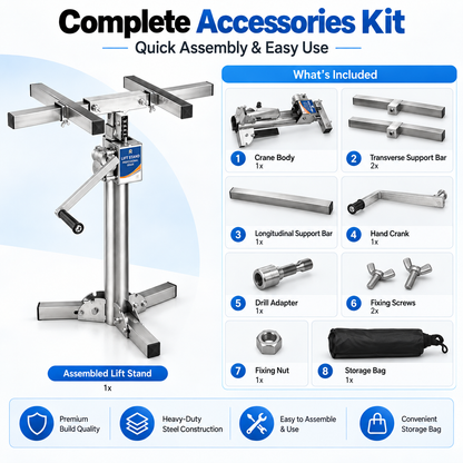 2.1 M Adjustable Heavy-Duty Professional Lifting Equipment Set